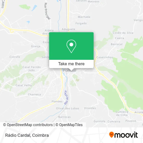 Rádio Cardal map