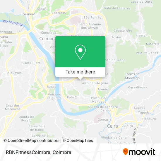 RBNFitnessCoimbra map