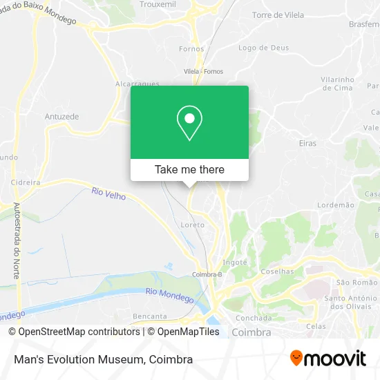 Man's Evolution Museum map