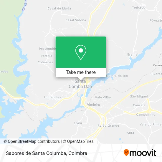 Sabores de Santa Columba map