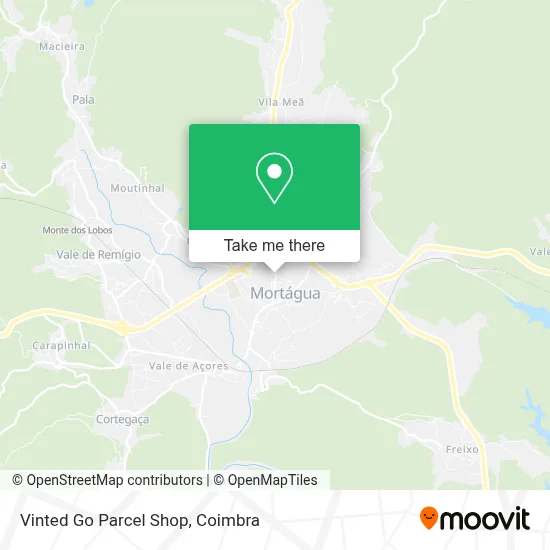 Vinted Go Parcel Shop map