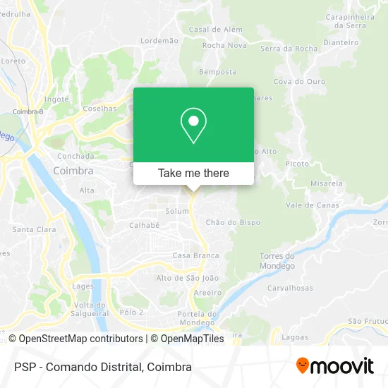 PSP - Comando Distrital map