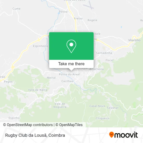 Rugby Club da Lousã map