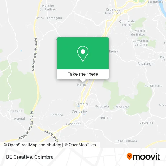 BE Creative map