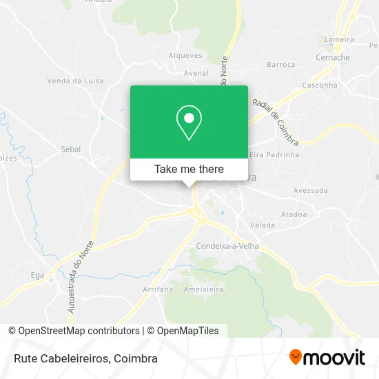 Rute Cabeleireiros map