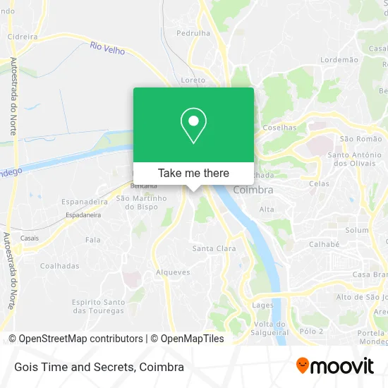 Gois Time and Secrets map