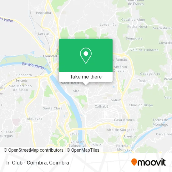 In Club - Coimbra map