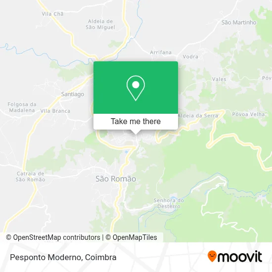 Pesponto Moderno map