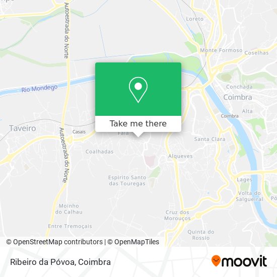 Ribeiro da Póvoa mapa