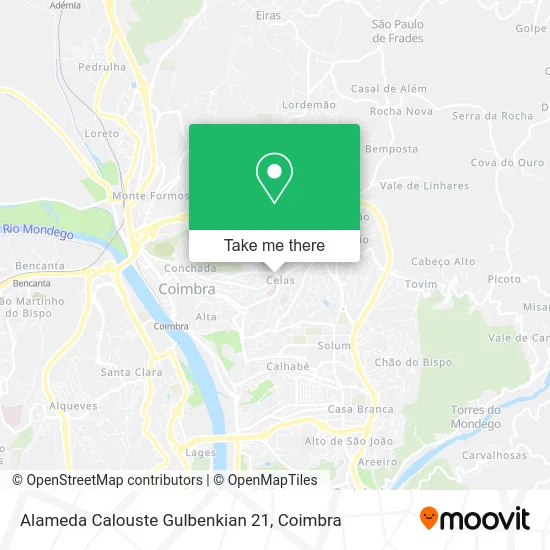 Alameda Calouste Gulbenkian 21 map