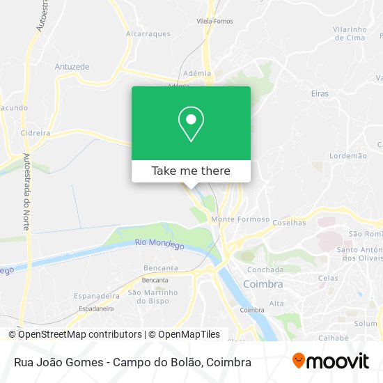 Rua João Gomes - Campo do Bolão map