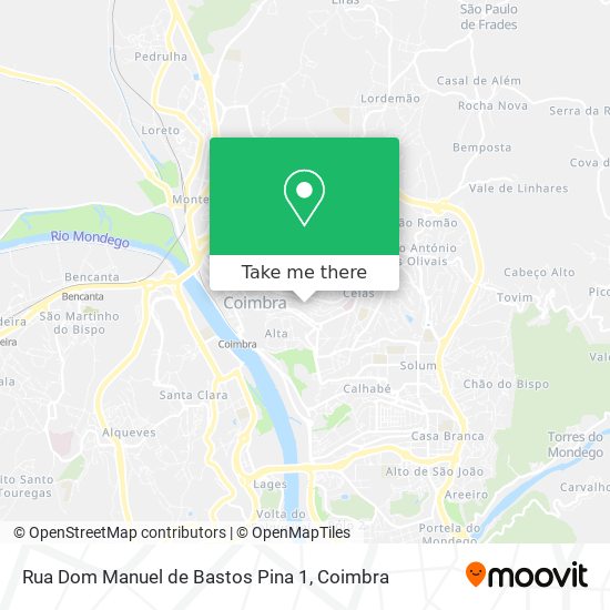 Rua Dom Manuel de Bastos Pina 1 map