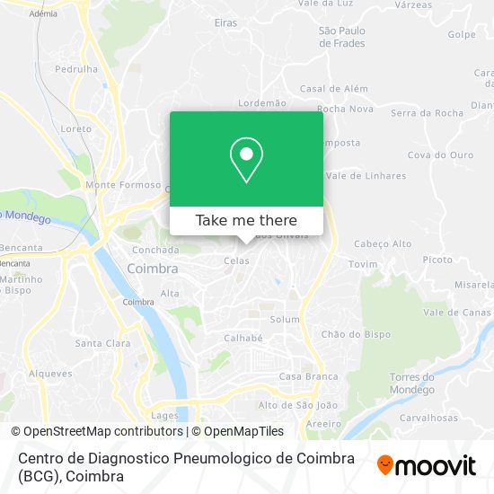 Centro de Diagnostico Pneumologico de Coimbra (BCG) map