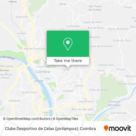Clube Desportivo de Celas (pirilampos) map
