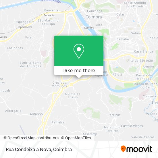 Rua Condeixa a Nova map