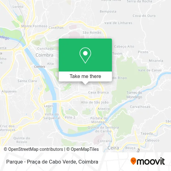 Parque - Praça de Cabo Verde map