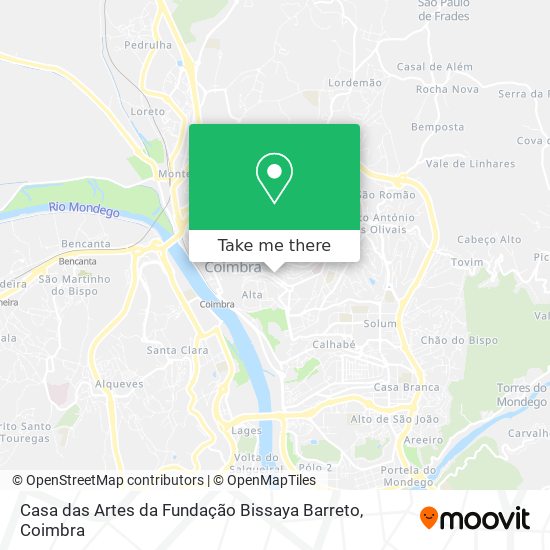 Casa das Artes da Fundação Bissaya Barreto map