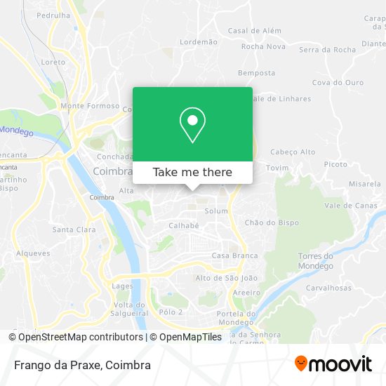 Frango da Praxe mapa