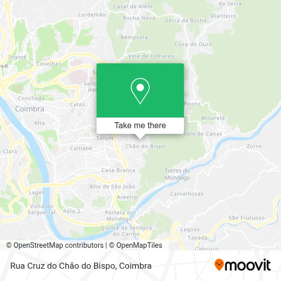 Rua Cruz do Chão do Bispo map