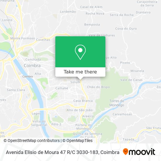Avenida Elísio de Moura 47 R / C 3030-183 mapa