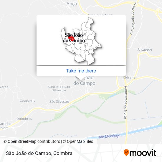 São João do Campo mapa