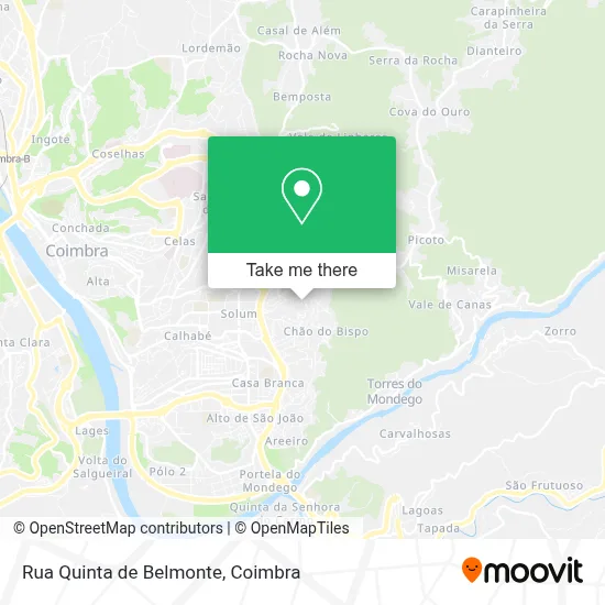 Rua Quinta de Belmonte map