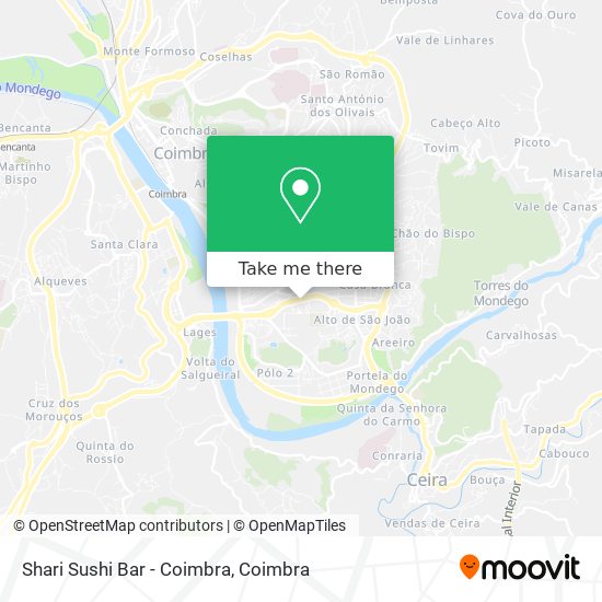 Shari Sushi Bar - Coimbra map