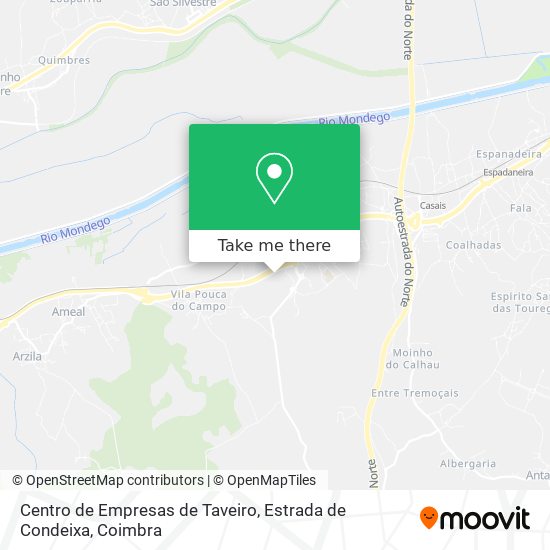 Centro de Empresas de Taveiro, Estrada de Condeixa map