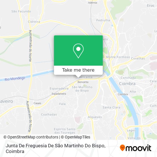 Junta De Freguesia De São Martinho Do Bispo map