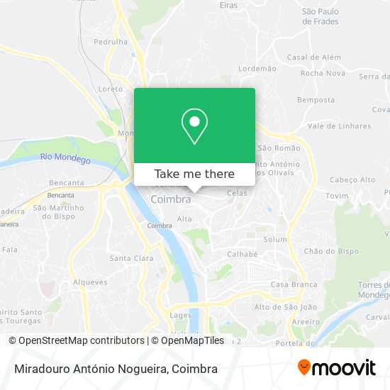 Miradouro António Nogueira mapa