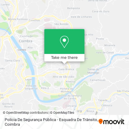 Polícia De Segurança Pública - Esquadra De Trânsito mapa