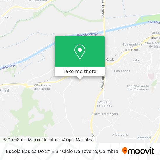 Escola Básica Do 2º E 3º Ciclo De Taveiro map