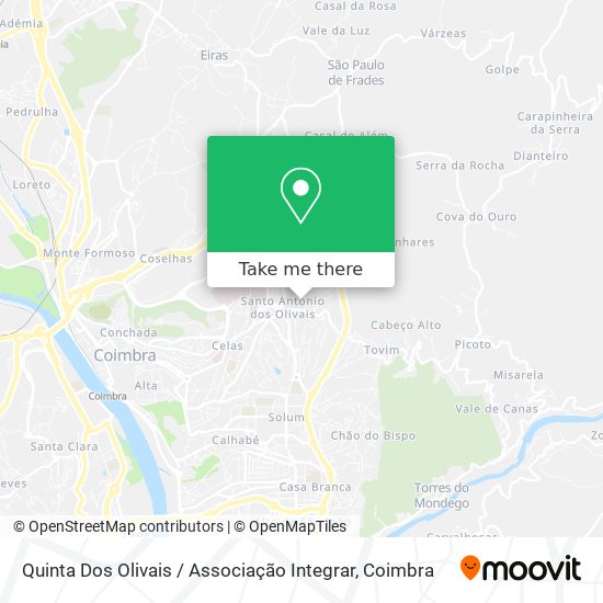 Quinta Dos Olivais / Associação Integrar map