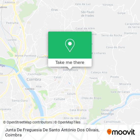 Junta De Freguesia De Santo António Dos Olivais map