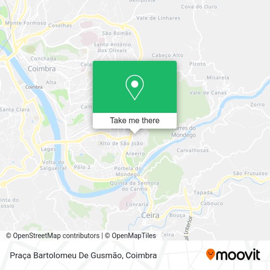 Praça Bartolomeu De Gusmão mapa