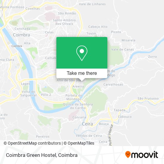 Coimbra Green Hostel map