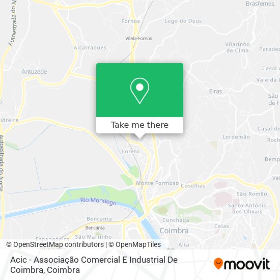 Acic - Associação Comercial E Industrial De Coimbra map