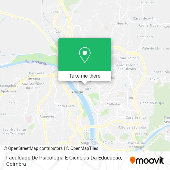 Faculdade De Psicologia E Ciências Da Educação map