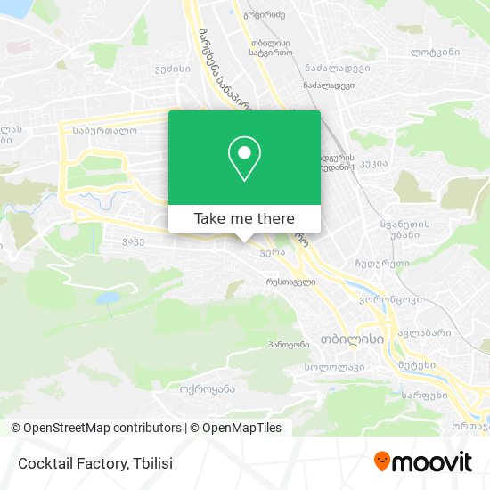 Карта Cocktail Factory
