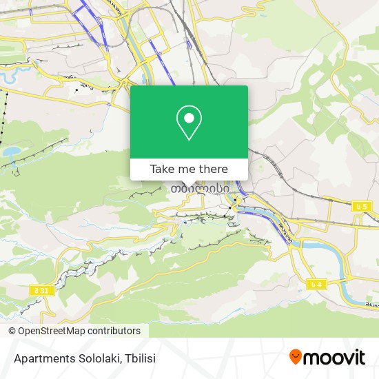 Карта Apartments Sololaki
