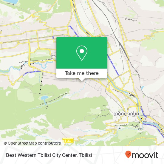 Best Western Tbilisi City Center map