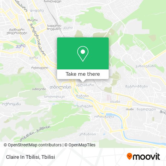 Claire In Tbilisi map