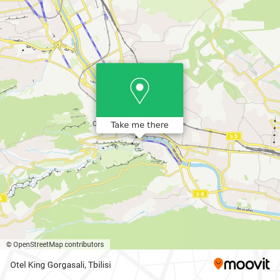 Otel King Gorgasali map
