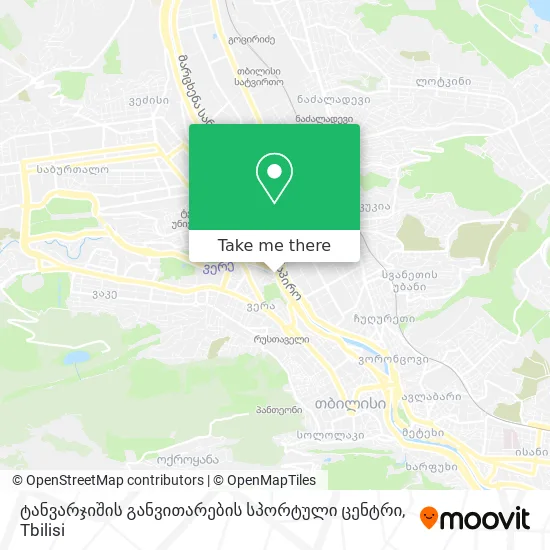 ტანვარჯიშის განვითარების სპორტული ცენტრი map