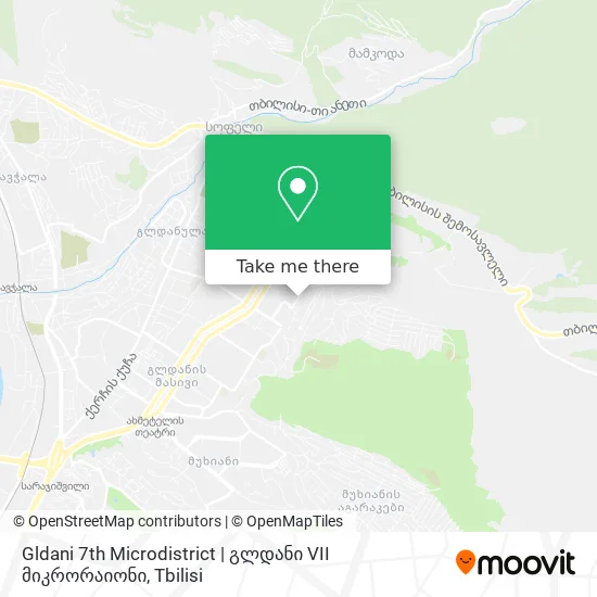 Gldani 7th Microdistrict | გლდანი VII მიკრორაიონი map