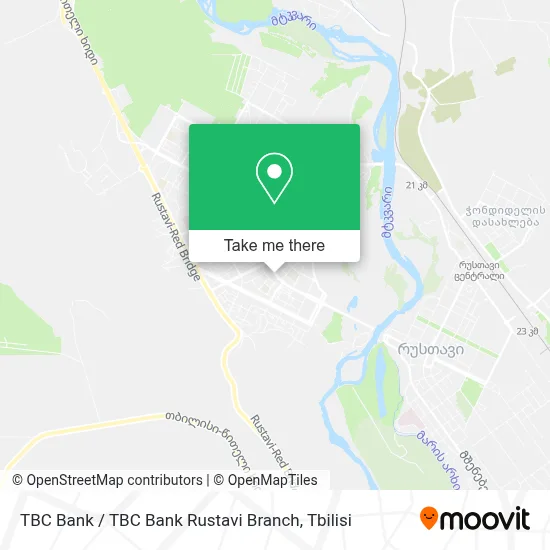 Tbc Bank / თიბისი ბანკი რუსთავის ფილიალი map
