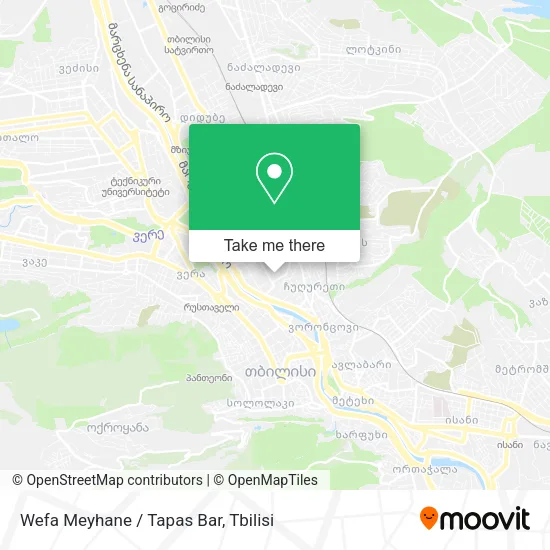 Карта Wefa Meyhane / Tapas Bar