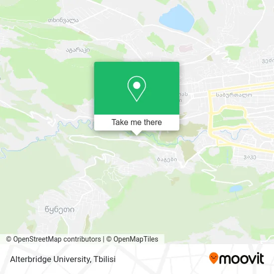 Карта Alterbridge University