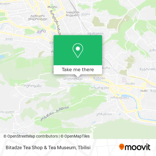 Карта Bitadze Tea Shop & Tea Museum
