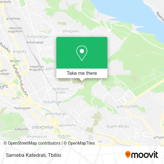 Sameba Katedrali map